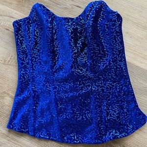 Fredericks of Hollywood sequinned corset.